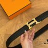 692faacd99f2d84055c8634e Hermes Belt Men's Leather Belt Genuine Cowhide 3.6cm Width Stylish and Elegant with Full Packaging