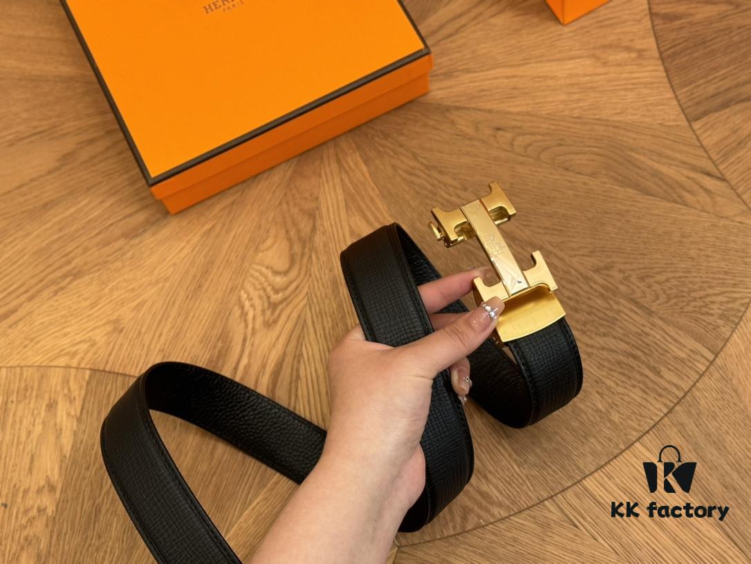 692faace99f2d84055c86351 Hermes Belt Men's Leather Belt Genuine Cowhide 3.6cm Width Stylish and Elegant with Full Packaging