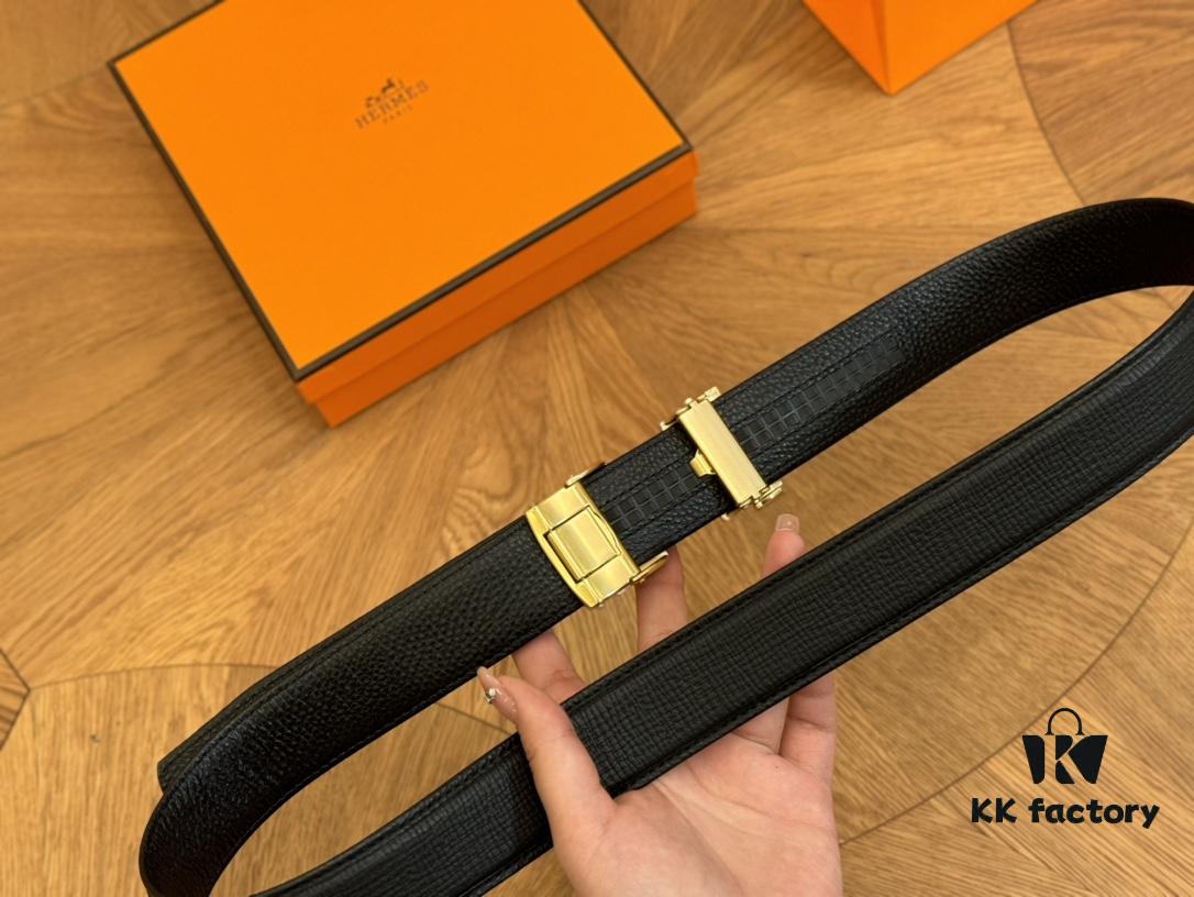 692faacf99f2d84055c86355 Hermes Belt Men's Leather Belt Genuine Cowhide 3.6cm Width Stylish and Elegant with Full Packaging