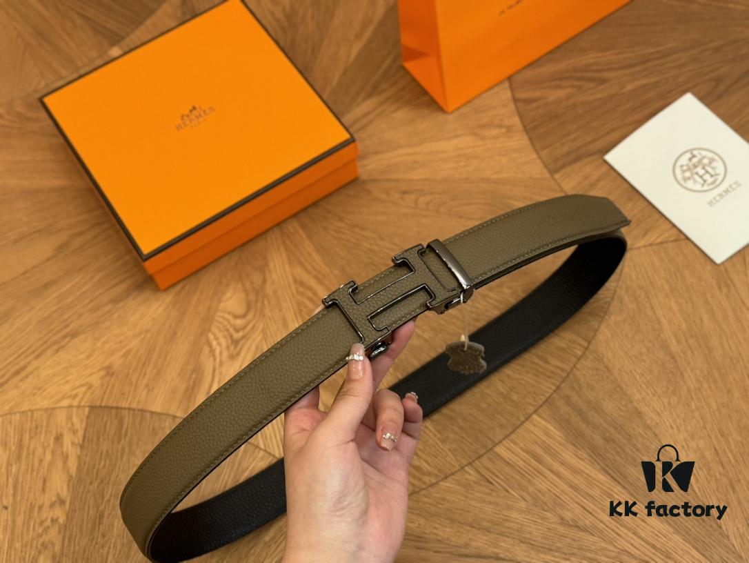 692faad099f2d84055c86357 Hermes Belt Men's Leather Belt Genuine Cowhide Fashionable and Elegant Complete Packaging