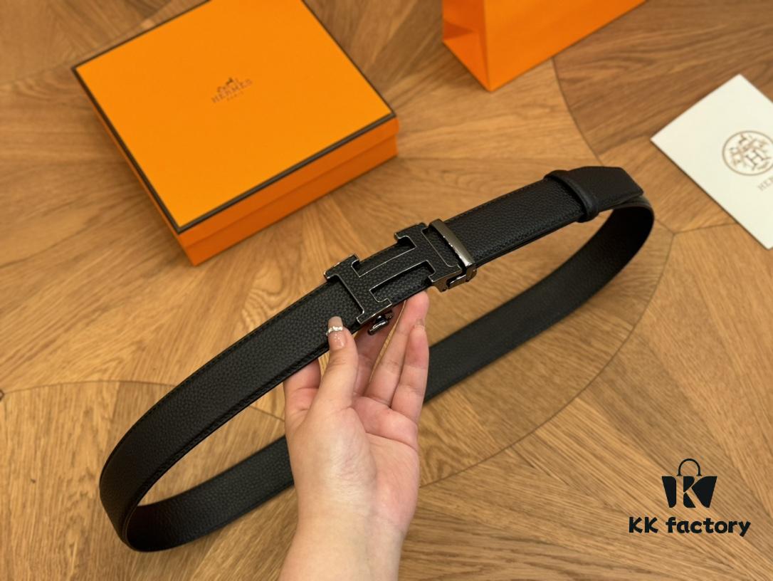 692faad099f2d84055c86358 Hermes Belt Men's Leather Belt Genuine Cowhide Fashion Stylish Width 3.6cm Full Packaging