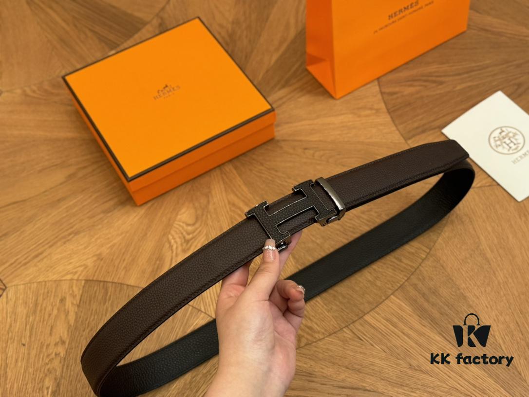692faad099f2d84055c86359 Hermes Belt Men's Leather Belt Genuine Cowhide Fashionable and Elegant Complete Packaging