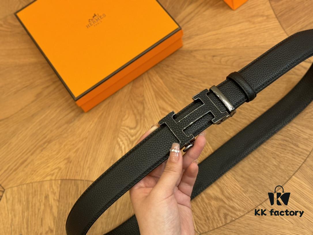 692faad199f2d84055c8635a Hermes Belt Men's Leather Belt Genuine Cowhide Fashion Stylish Width 3.6cm Full Packaging