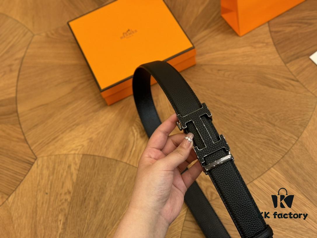 692faad199f2d84055c8635b Hermes Belt Men's Leather Belt Genuine Cowhide Fashion Stylish Width 3.6cm Full Packaging