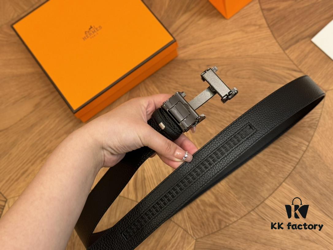692faad299f2d84055c8635d Hermes Belt Men's Leather Belt Genuine Cowhide Fashion Stylish Width 3.6cm Full Packaging