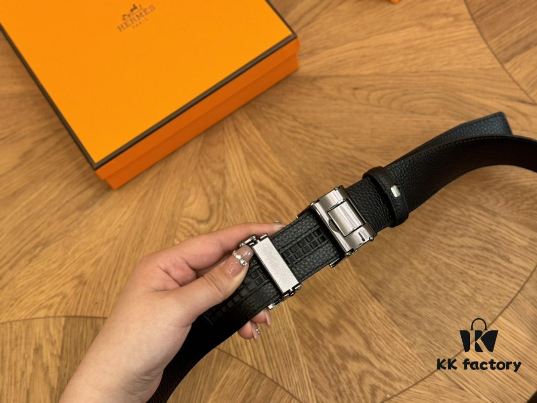 692faad299f2d84055c8635e Hermes Belt Men's Leather Belt Genuine Cowhide Fashion Stylish Width 3.6cm Full Packaging