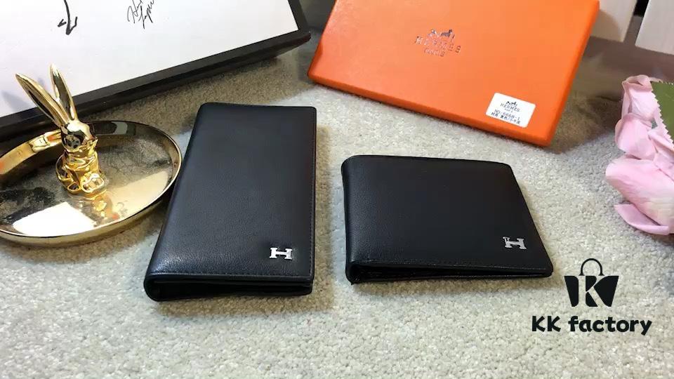 6668 Hermès Men's Wallet and Suit Clip, Counter Hot-Selling Item, Premium Cowhide Inside and Out, Original Quality, Perfect Craftsmanship, Excellent Long and Short Designs