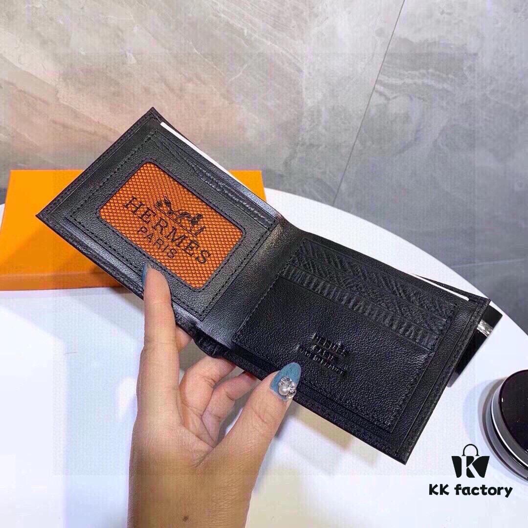 692faae599f2d84055c86386 8809 Hermès Men's Wallet and Suit Clip, Counter Hot-Selling Item, Top-Grade Cowhide Inside and Out, Original Quality, Perfect Cabinet, Superb Short and Long Design