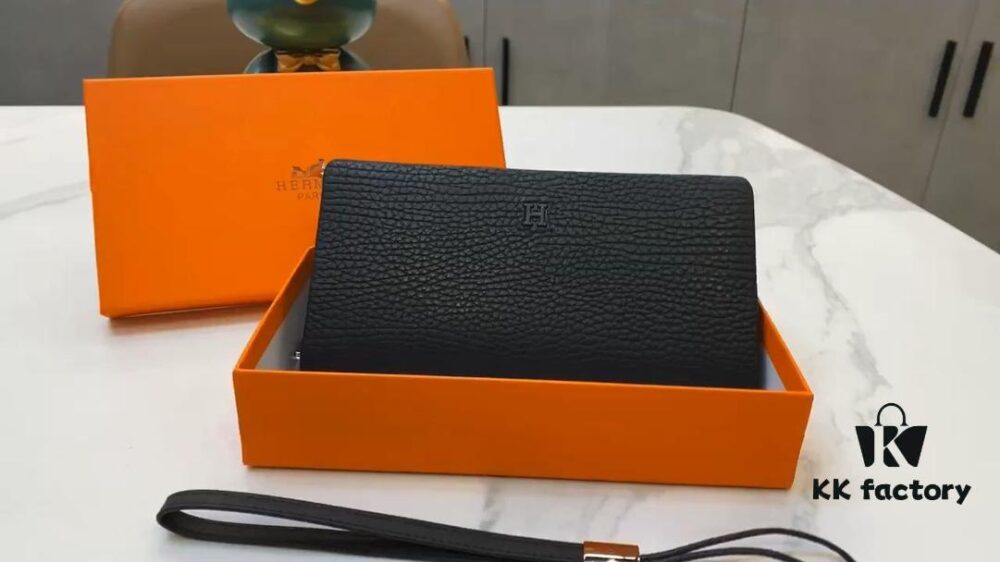 8822-05 Hermès Counter Hot-Selling Men's Wallet Handbag