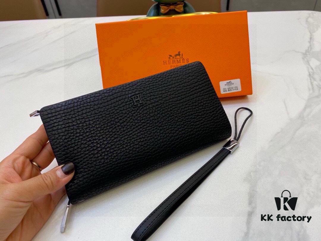 692faae799f2d84055c8638b 8822-05 Hermès Men's Wallet Handbag Premium Cowhide Leather Original Quality
