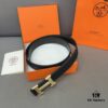 692faaf299f2d84055c863a5 Hermès Men's Classic Leather Belt in Cowhide with High-Quality Alloy Buckle, Two Colors Available