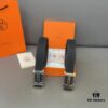 692fab0e99f2d84055c863ce Hermès Men's Leather Belt with Steel Buckle and Printed Eyelets, Classic Design, Two Colors Available
