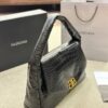 692fab4f99f2d84055c86439 Crocodile Texture - BALENCIAGA BB SOFT Flap Bag with High Fashion Appeal