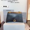 692fab5699f2d84055c8644b Balenciaga Downtown New Hourglass Crocodile Pattern Bag with Gift Box 🎁