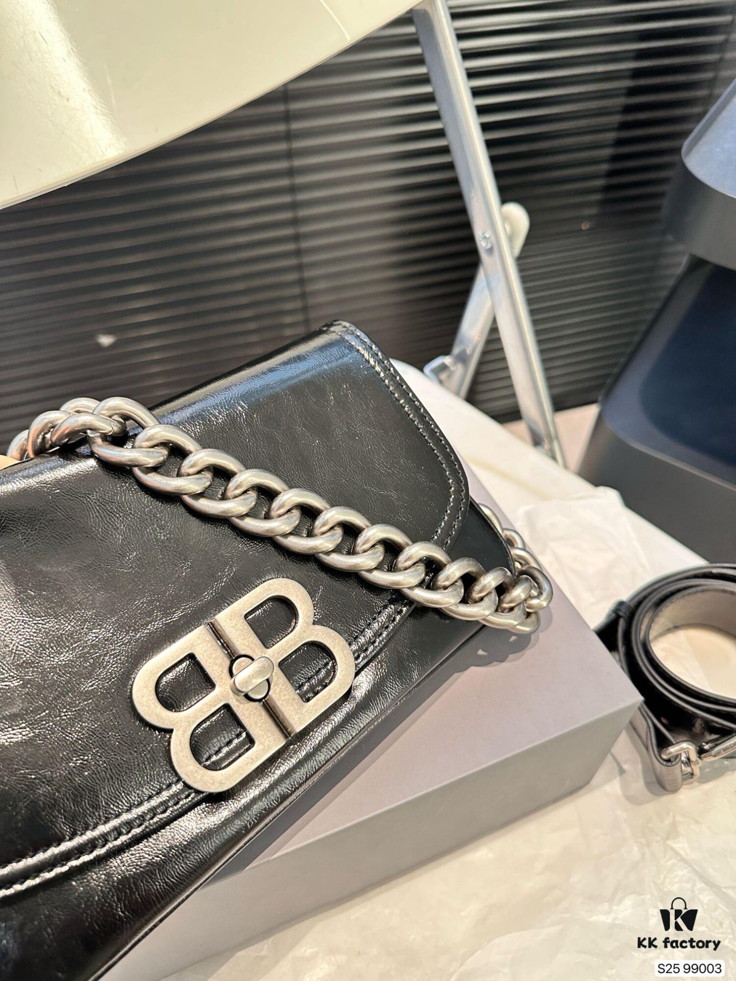 692fab6399f2d84055c86462 Balenciaga BB Soft Flap Bag with Foldable Box