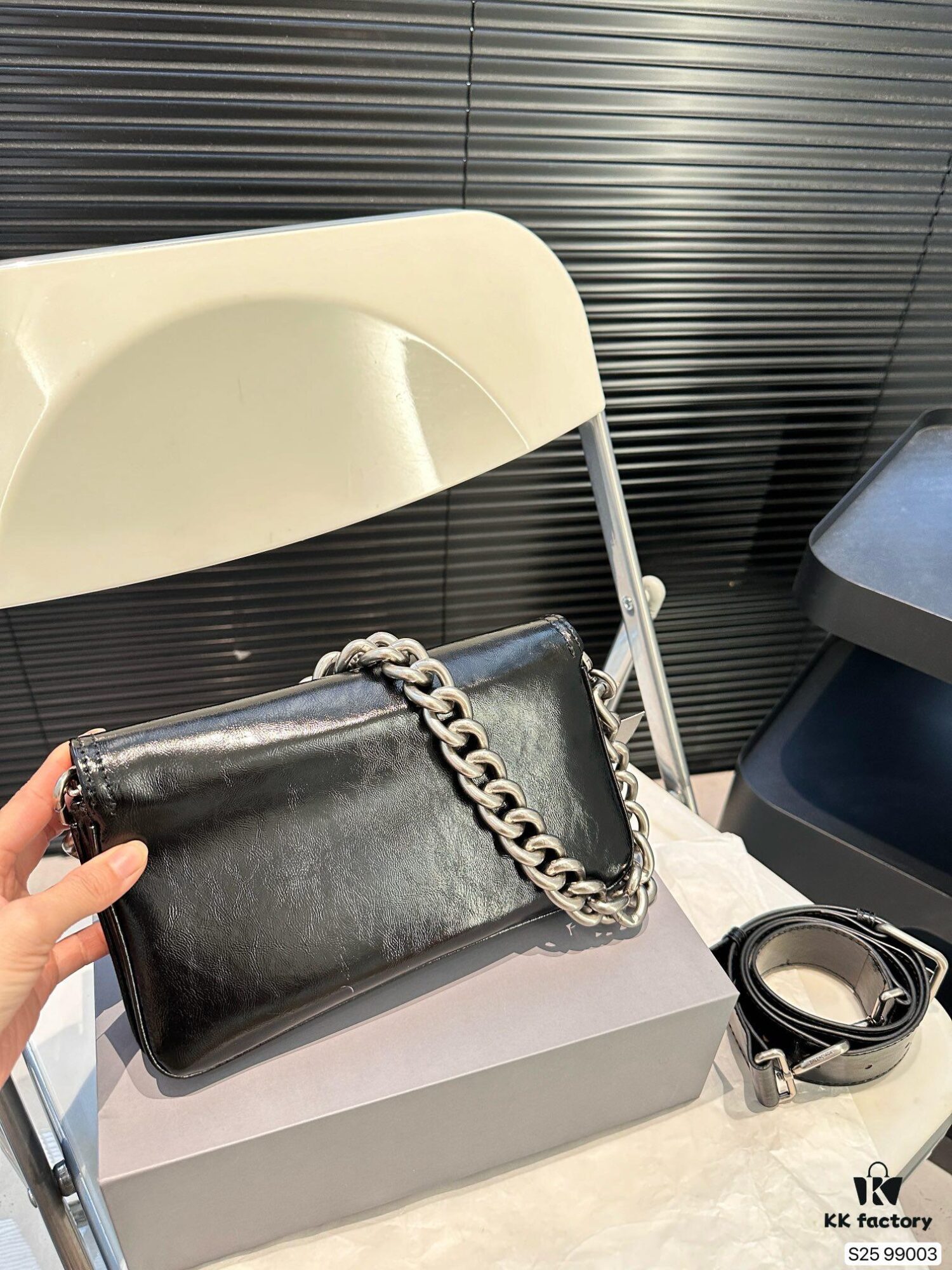 692fab6399f2d84055c86464 Balenciaga BB Soft Flap Bag with Foldable Box