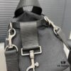 692fab6899f2d84055c8646e Balecntaga Balenciaga Oversized Series Embroidered Zipper Closure Nylon Pouch Mini Backpack Unisex Shoulder Crossbody Bag Classic Recreated Design with Precision Inlay Craftsmanship