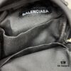 692fab6899f2d84055c8646f Balecntaga Balenciaga Oversized Series Embroidered Zipper Closure Nylon Pouch Mini Backpack Unisex Shoulder Crossbody Bag Classic Recreated Design with Precision Inlay Craftsmanship