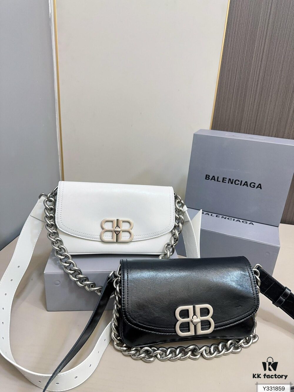Balenciaga BB Soft Flap Bag with Foldable Box