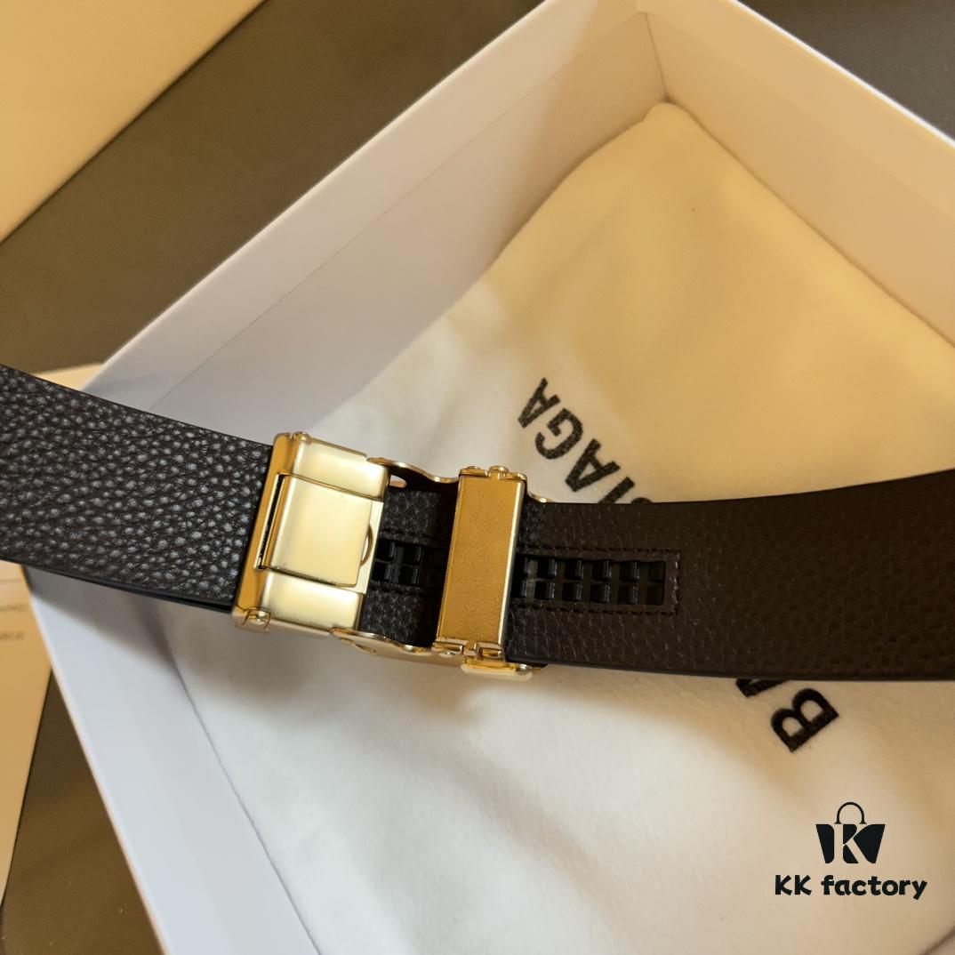 692fabb199f2d84055c864ea Authentic Luxury Gift Box 🎁➕ Shopping Bag 🏷, Balenciaga Full-Grain Leather Belt for Men and Women, High-End Version, L Brand Cowhide Belt, Complete Packaging with Original Hardware Buckle, Matching Retail Box, Shopping Bag and Invoice