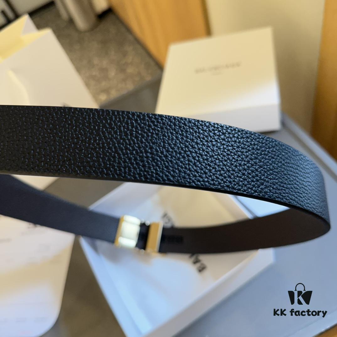 692fabb299f2d84055c864ec Authentic Luxury Gift Box 🎁➕ Shopping Bag 🏷, Balenciaga Full-Grain Leather Belt for Men and Women, High-End Version, L Brand Cowhide Belt, Complete Packaging with Original Hardware Buckle, Matching Retail Box, Shopping Bag and Invoice
