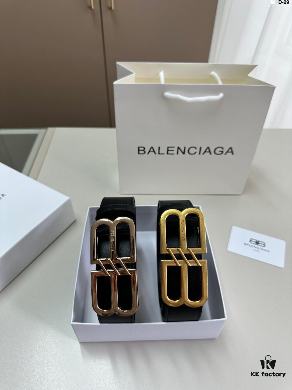 692fabb999f2d84055c864f9 Balenciaga Belt Leather Belt Men's Cowhide Belt D-29 Full Package