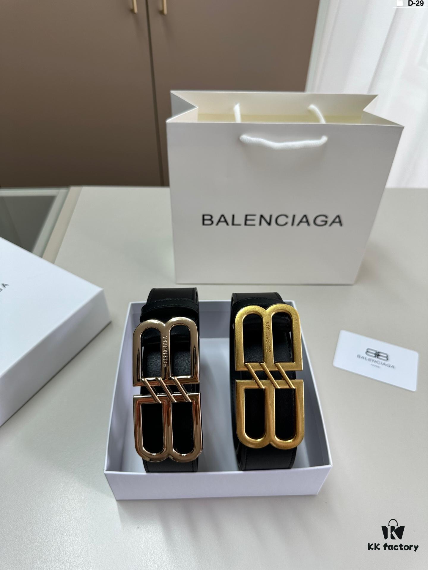 692fabb999f2d84055c864f9 Balenciaga Belt Leather Belt Men's Cowhide Belt D-29 Full Package