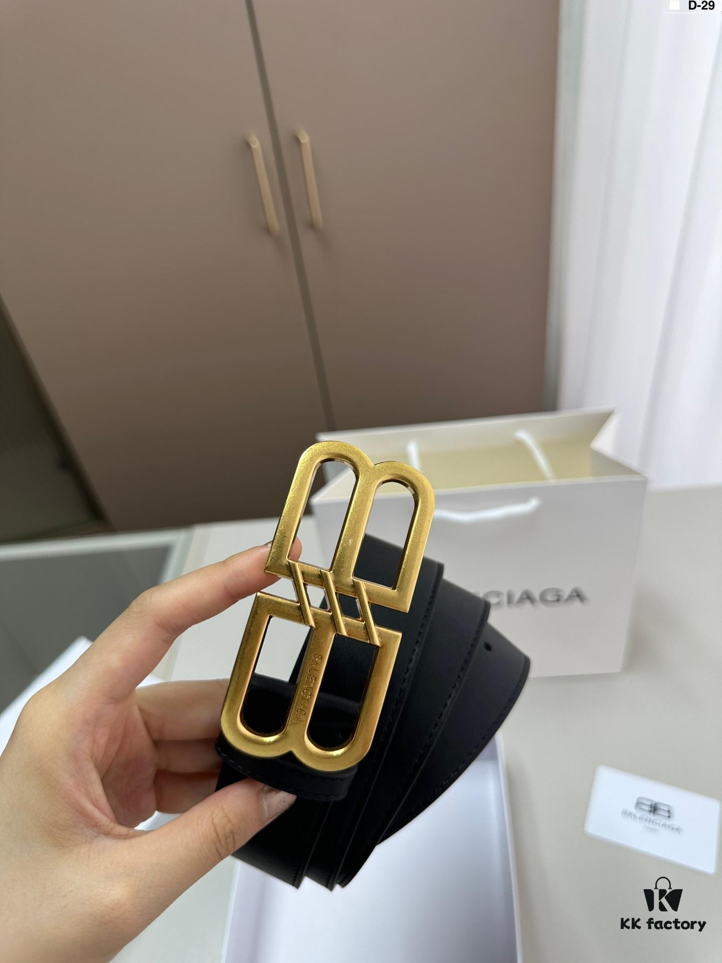 692fabbb99f2d84055c864fb Balenciaga Belt Leather Belt Men's Cowhide Belt D-29 Full Package