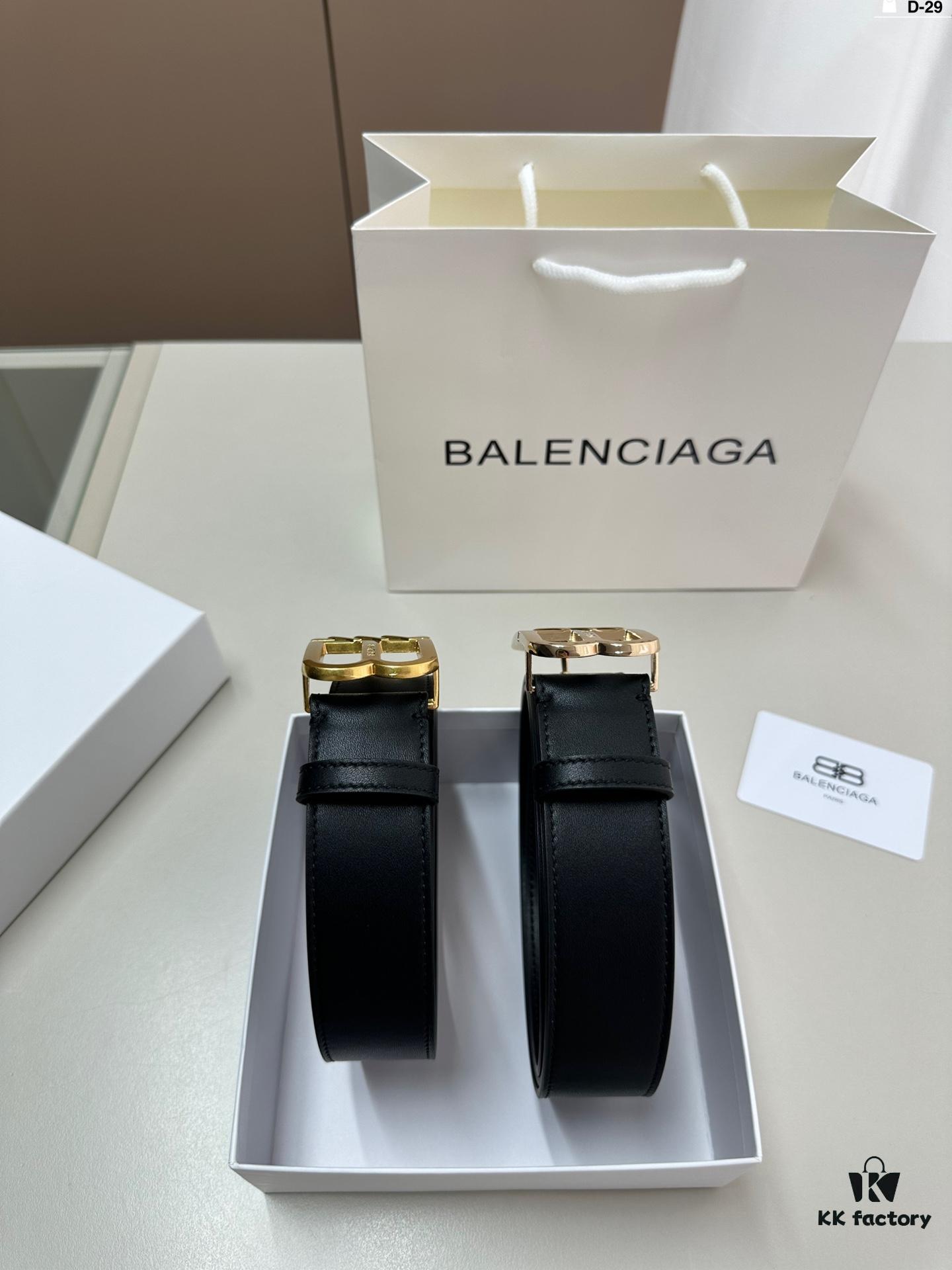 692fabbc99f2d84055c864fc Balenciaga Belt Leather Belt Men's Cowhide Belt D-29 Full Package