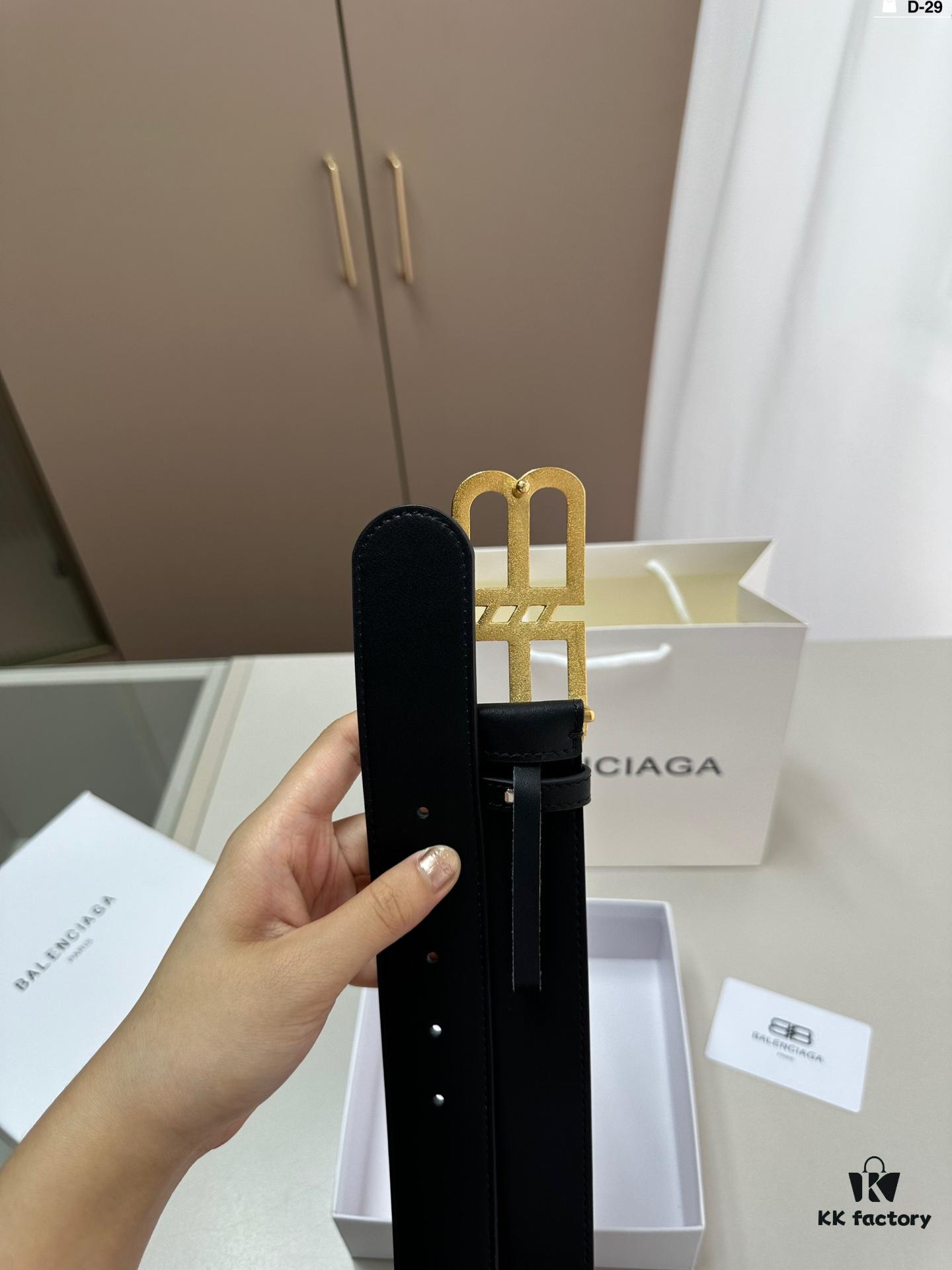 692fabbd99f2d84055c864fe Balenciaga Belt Leather Belt Men's Cowhide Belt D-29 Full Package