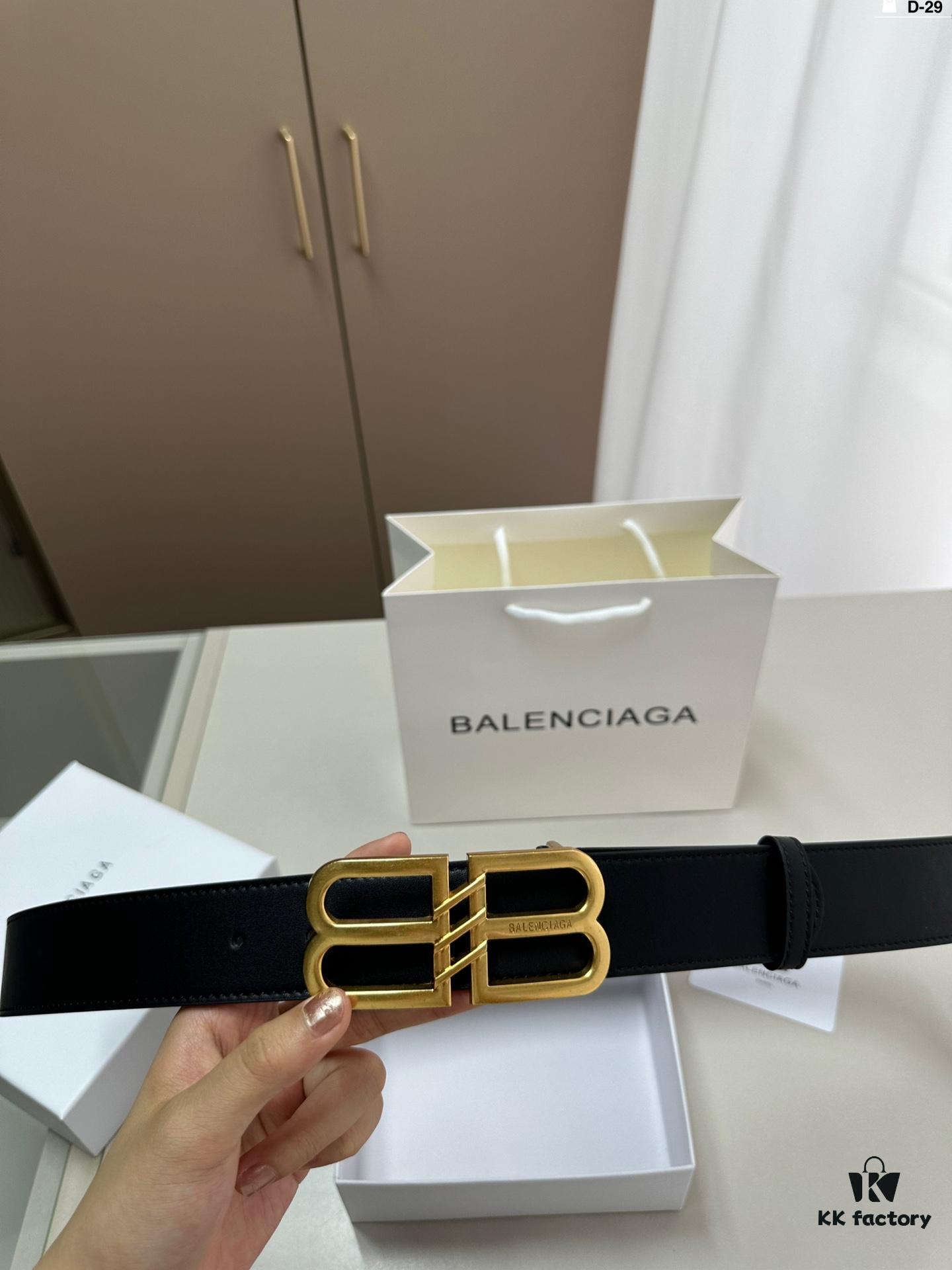 692fabbf99f2d84055c864ff Balenciaga Belt Leather Belt Men's Cowhide Belt D-29 Full Package