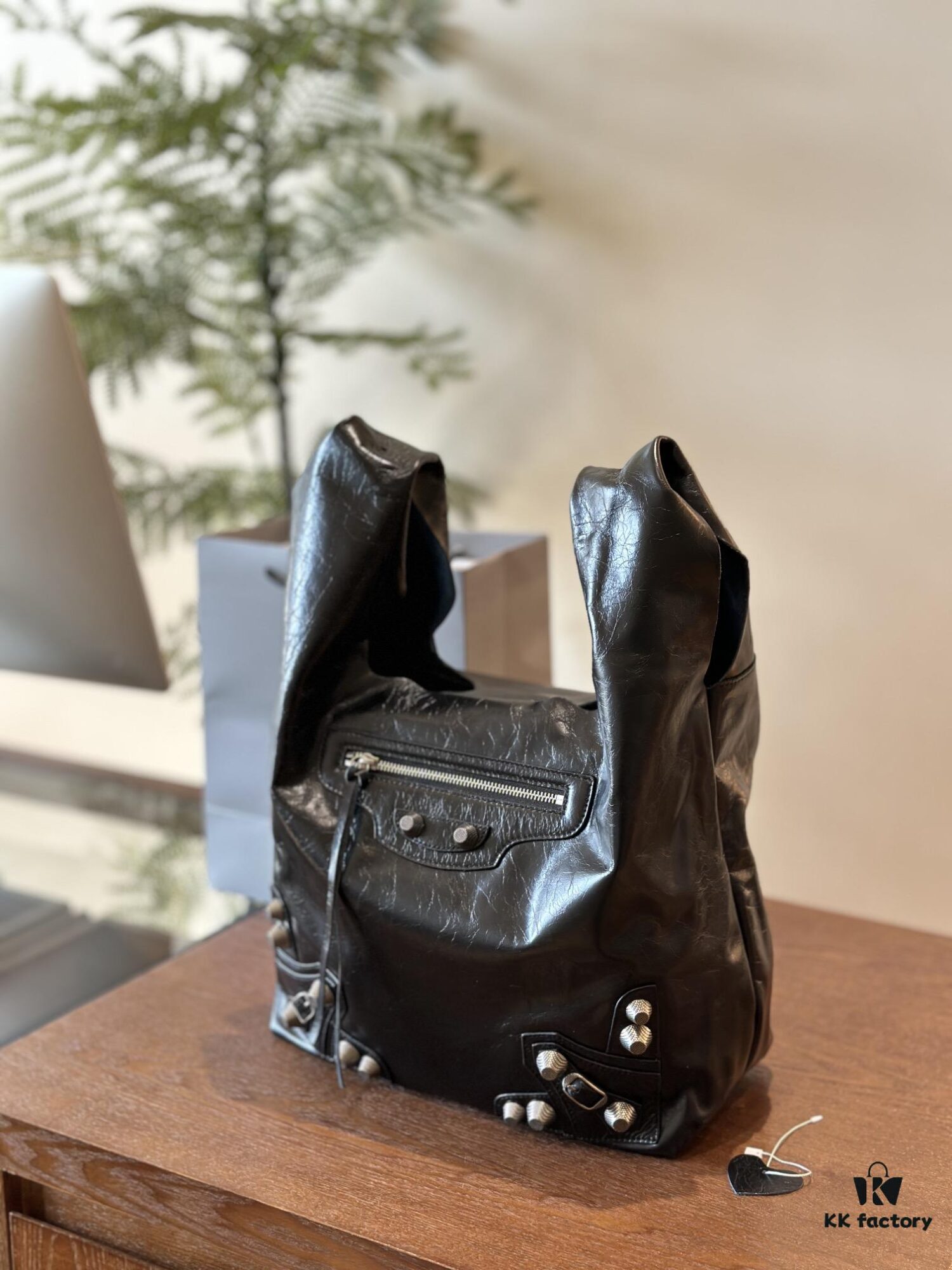 692fabdd99f2d84055c86525 Balenciaga Spring 2024 Le Cagole Biker Vest 'Trash Bag' Shopping Tote