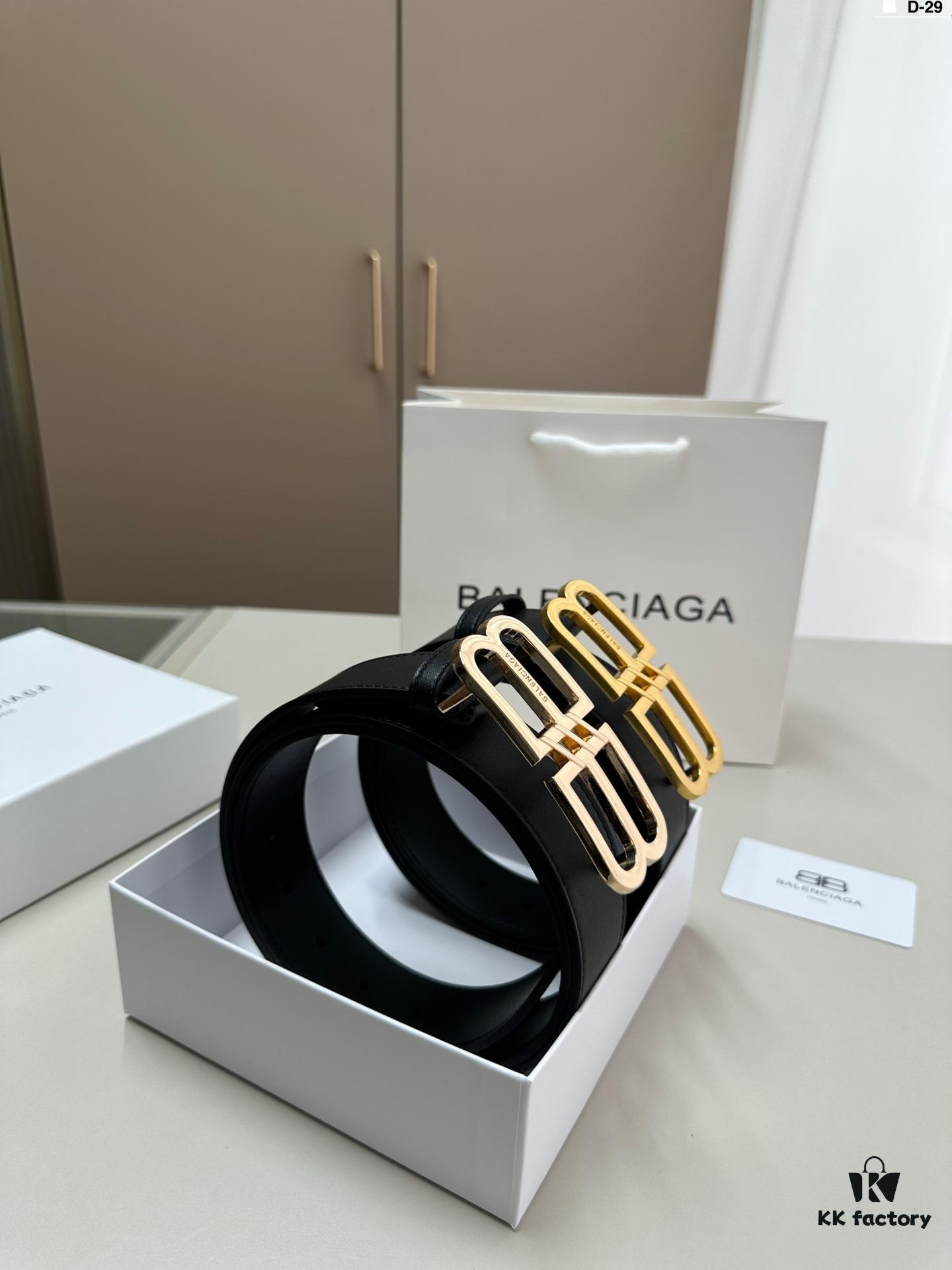 692fabe599f2d84055c86529 Balenciaga Belt Leather Belt Men's Cowhide Belt D-29 Full Package