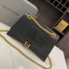 692fabea99f2d84055c86530 Genuine Leather Foldable Gift Box 🎁 Balenciaga Downtown Style New Hourglass Crocodile Pattern