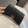 Genuine Leather Foldable Gift Box 🎁, Balenciaga Downtown Style New Arrival Hourglass Crocodile Pattern Unisex Bag