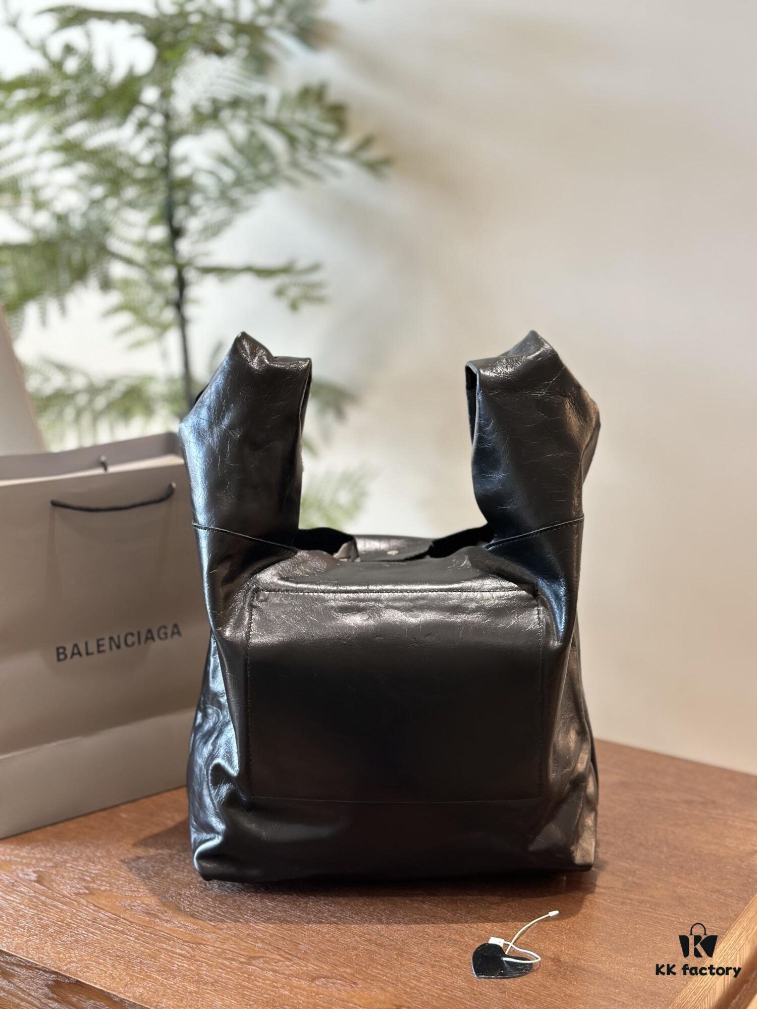 692fabf799f2d84055c86540 Balenciaga Spring 2024 Le Cagole Biker Vest 'Trash Bag' Shopping Tote