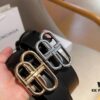692fac2099f2d84055c8657c Balenciaga Men's Leather Belt with Full Packaging and Tote Bag