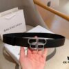 692fac2099f2d84055c8657d Balenciaga Men's Leather Belt with Full Packaging and Tote Bag