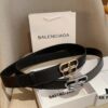 692fac2199f2d84055c8657f Balenciaga Men's Leather Belt with Full Packaging and Tote Bag