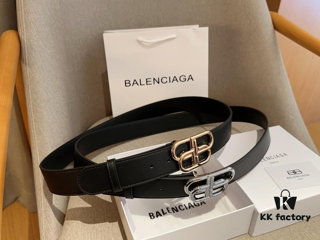 692fac2199f2d84055c8657f Balenciaga Men's Leather Belt with Full Packaging and Tote Bag