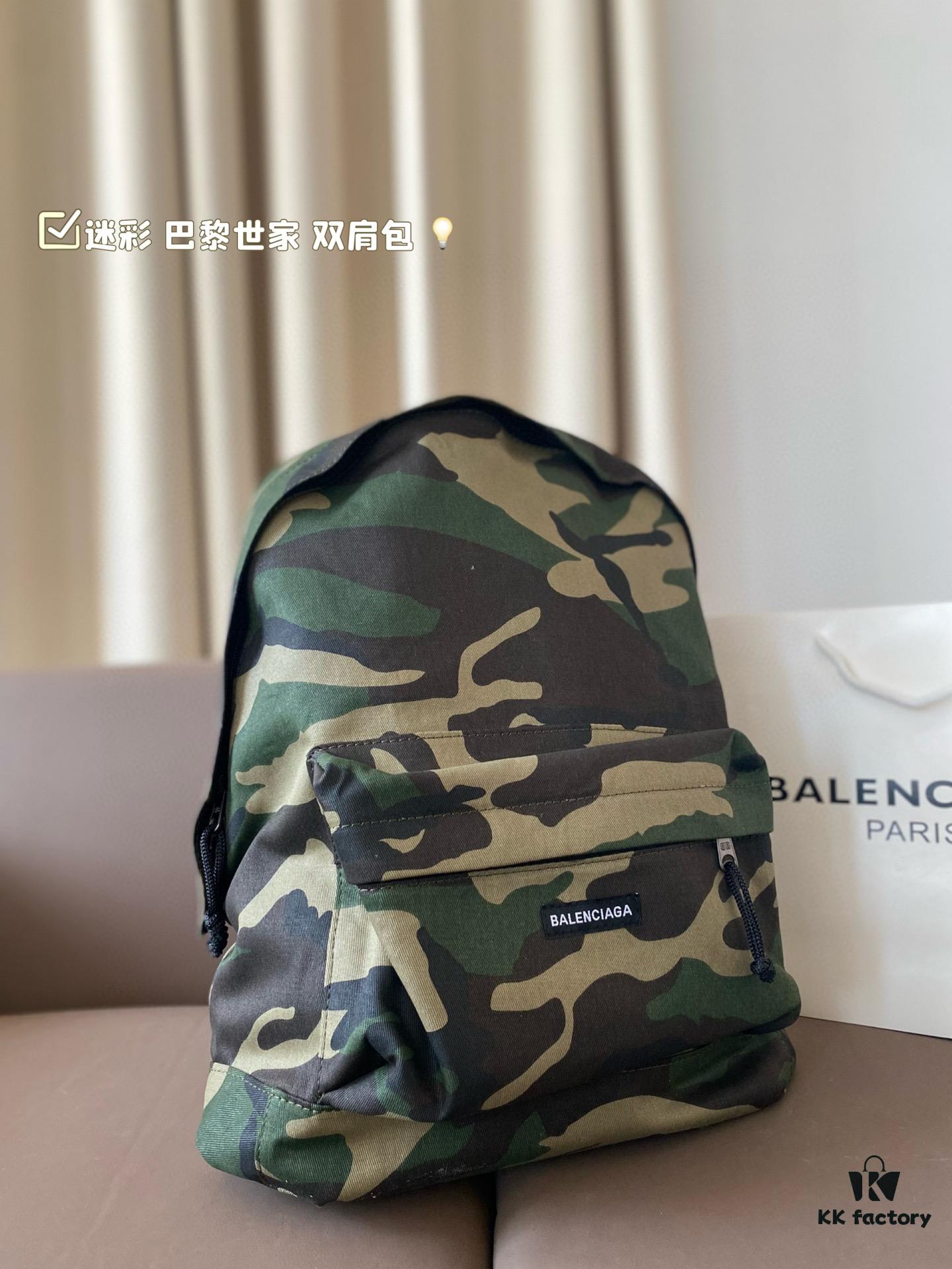 692fac3299f2d84055c8659a Camouflage Balenciaga Backpack 34*44cm, Stylish for Both Men and Women