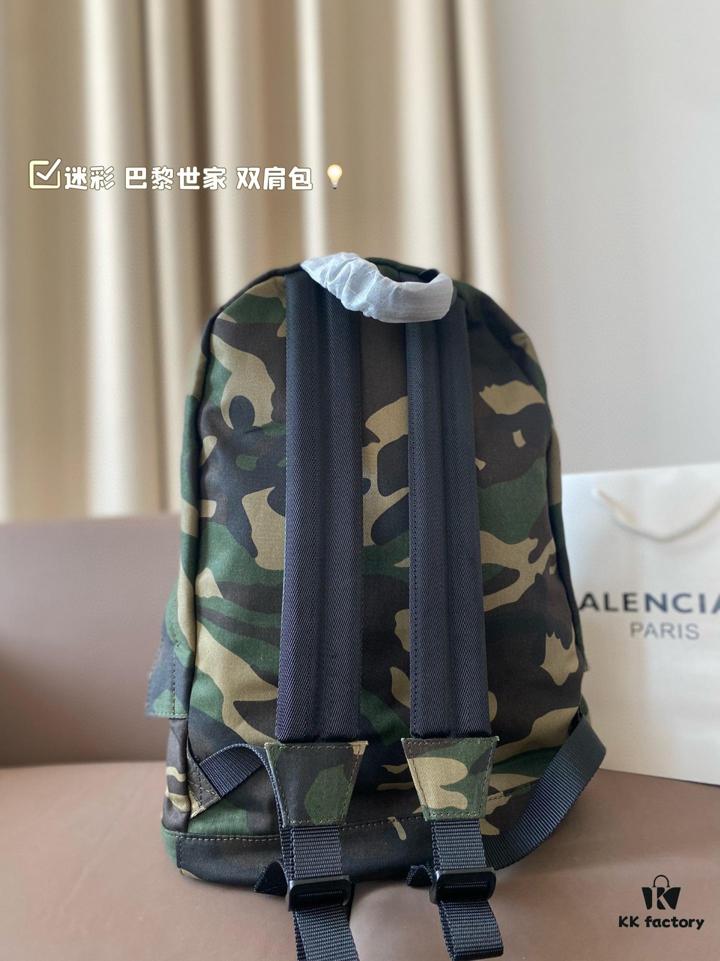 692fac3499f2d84055c8659b Camouflage Balenciaga Backpack 34*44cm, Stylish for Both Men and Women