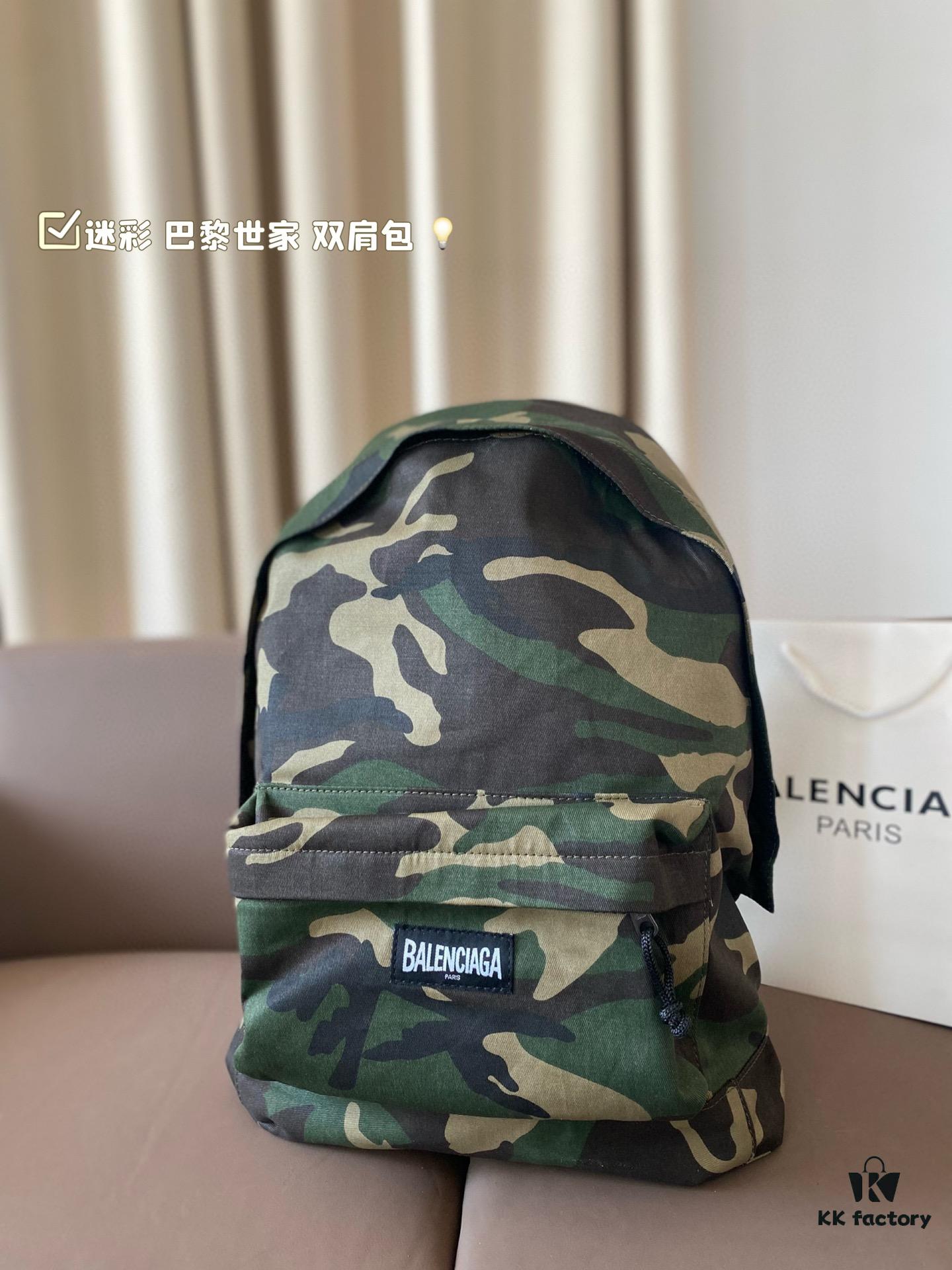 692fac3499f2d84055c8659c Camouflage Balenciaga Backpack 34*44cm, Stylish for Both Men and Women
