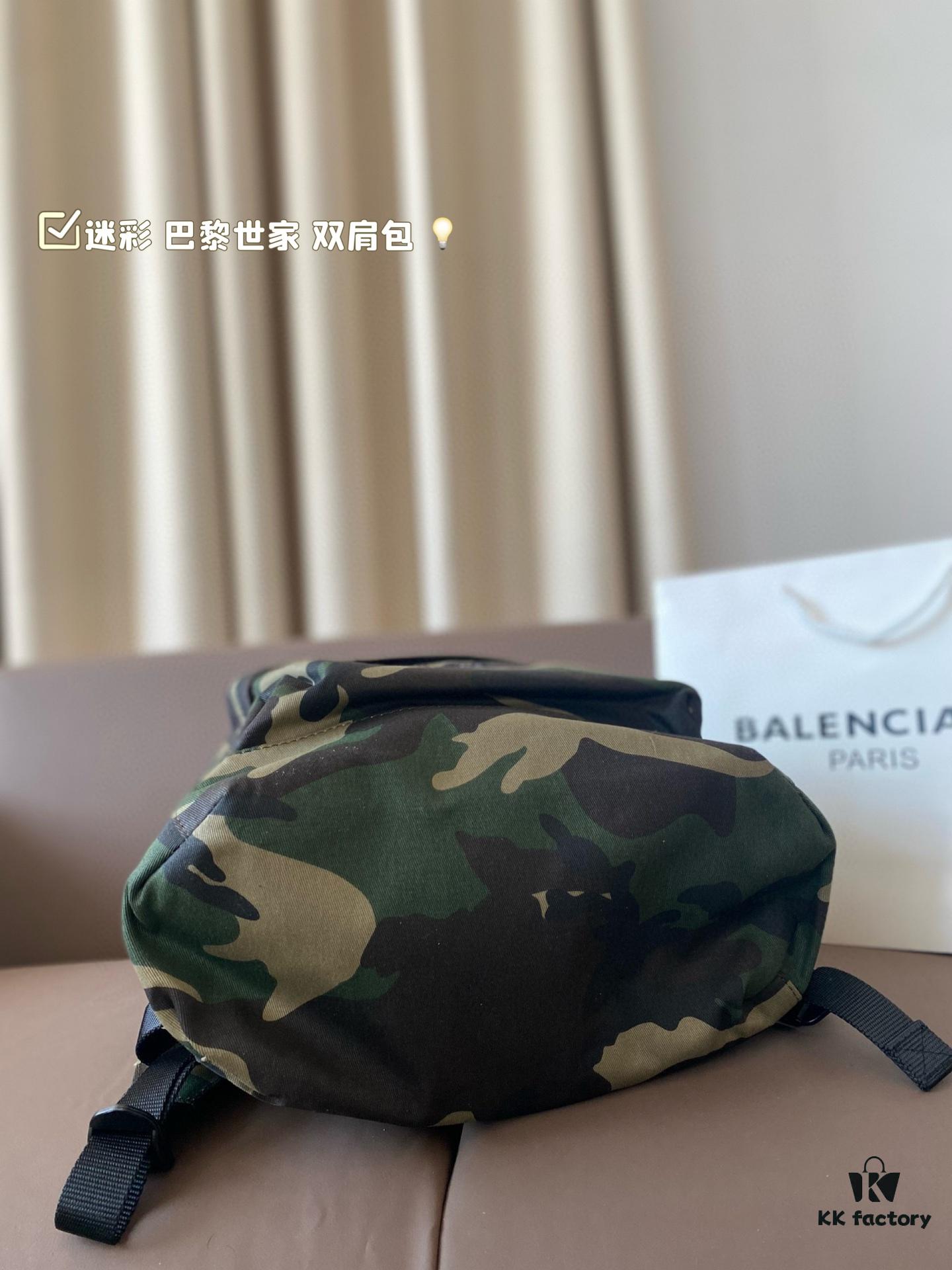 692fac3699f2d84055c8659f Camouflage Balenciaga Backpack 34*44cm, Stylish for Both Men and Women