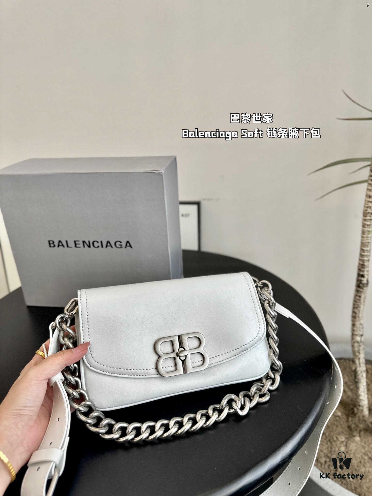 Balenciaga BB Soft Chain Bag Shoulder Bag Foldable Box