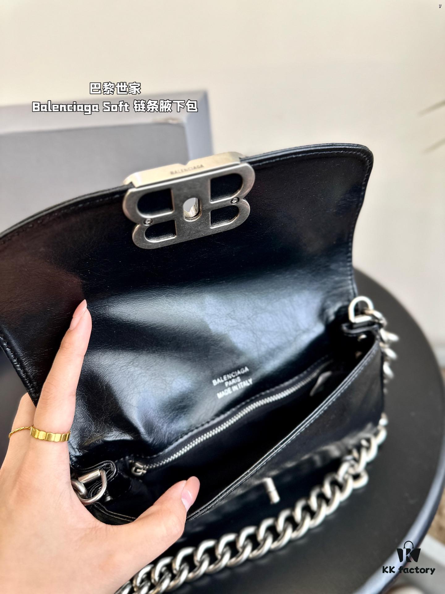 Balenciaga BB Soft Chain Bag Shoulder Bag Foldable Box