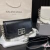 692fac4599f2d84055c865bf Small and Large Sizes with Foldable Gift Box Balenciaga BB Soft Flap Bag New Arrival