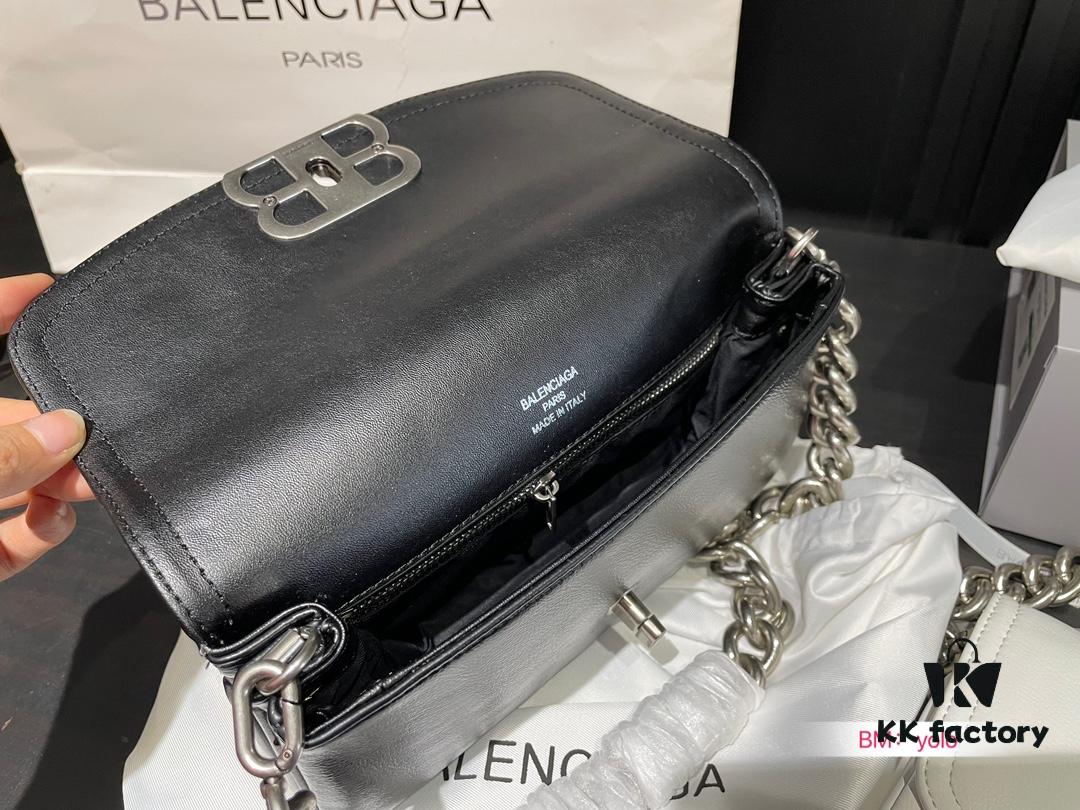692fac4599f2d84055c865c0 Small and Large Sizes with Foldable Gift Box Balenciaga BB Soft Flap Bag New Arrival