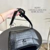 692fac4c99f2d84055c865ca Large and Small (Foldable Box) BALENCIAGA Parisian Downtown Hourglass Bag in Black