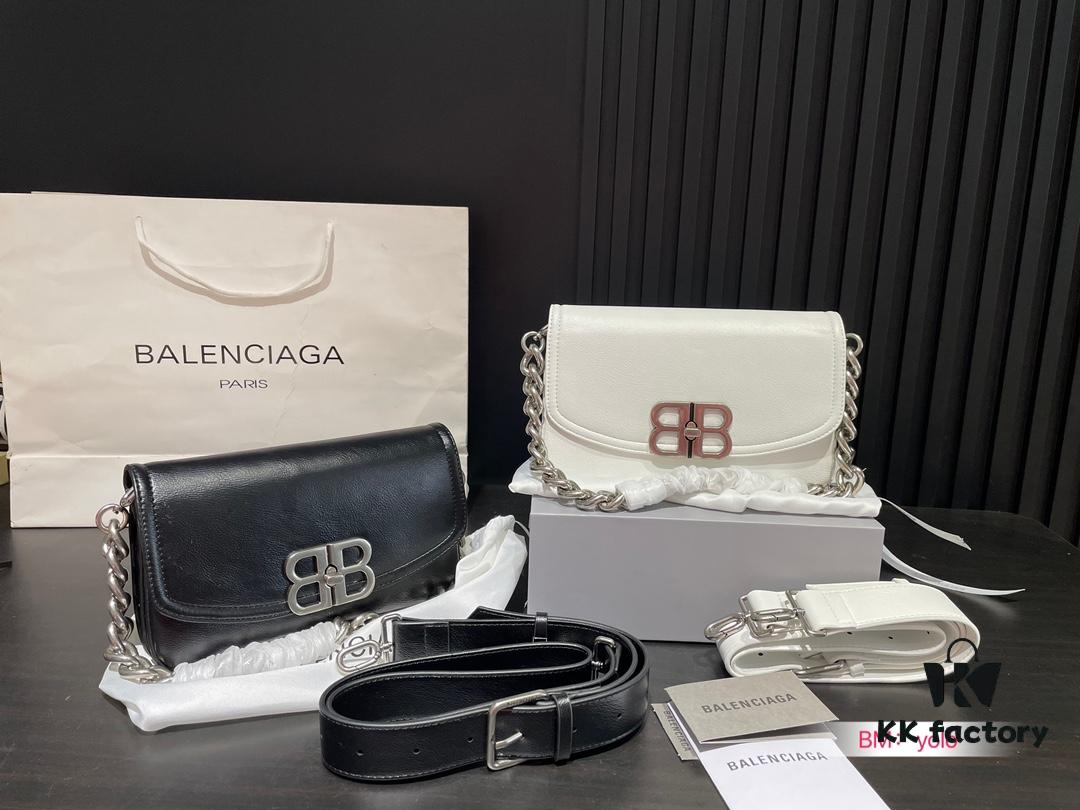 692fac5299f2d84055c865d3 Small and Large Sizes with Foldable Gift Box Balenciaga BB Soft Flap Bag New Arrival